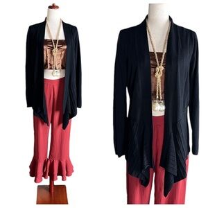Ivanka Trump Open Front Cascading Cardigan